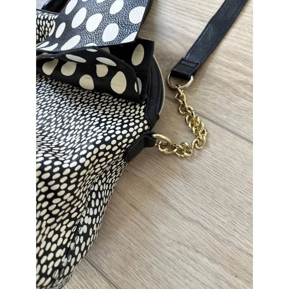 Betsy Johnson Vegan moto biker chain bag